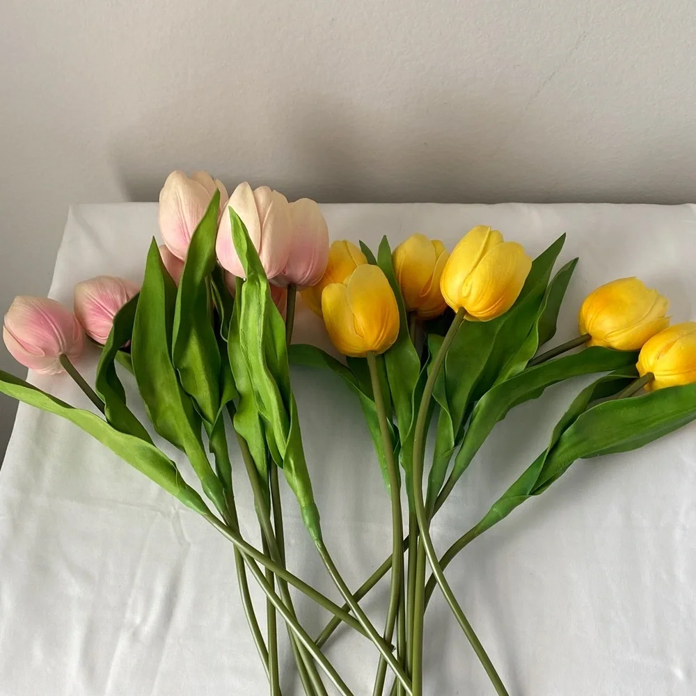 🔴DONATED Yellow and Pink Tulip Bouquet